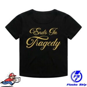 Imprint Merch Store Ends In Tragedy Glitter Logo Crop T-Shirt