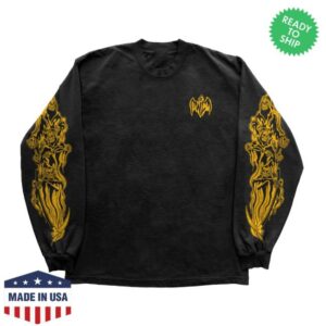 Warren Lotas Merch Store Three Reapers Long Sleeve T-Shirt Black Yellow