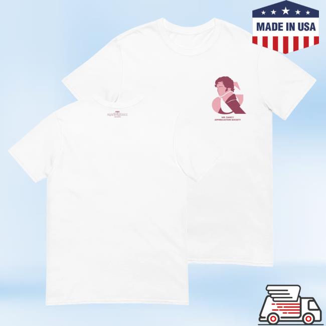 Bbc Shop Merch Pride & Prejudice T-Shirt Mr. Darcy Appreciation Society 2 Bbc Shop Merch Pride & Prejudice T-Shirt Mr. Darcy Appreciation Society