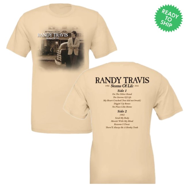 Richard And Southern Store Merch Randy Travis Storms Of Life Tee