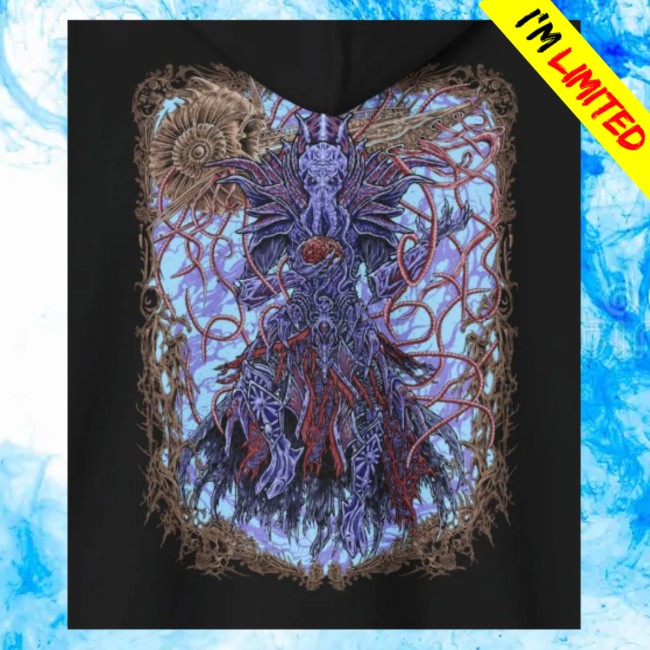 Drippy Souls Store Merch The Emperor Mind Flayer Hooded Sweatshirt