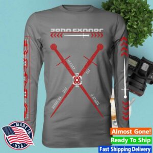 Gravitated Merch Store John Cxnnor Cross Blade Grey Long Sleeve