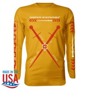 Gravitated Merch Store John Cxnnor Cross Blade Yellow Long Sleeve