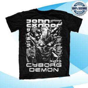 Gravitated Merch Store John Cxnnor Cyborg Demon T-Shirt