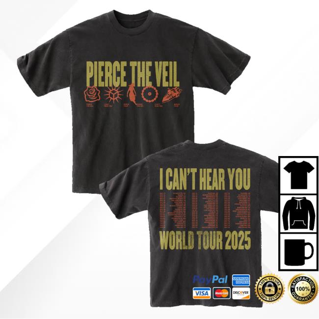 Pierce The Veil Merch Store Ichy Symbols Tour Tee 5 Pierce The Veil Merch Store Ichy Symbols Tour Tee