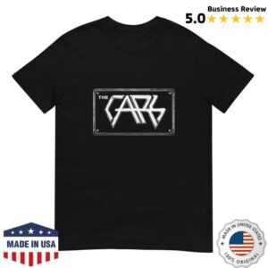 Manhead Merch Store The Cars Black License Plate T-Shirt