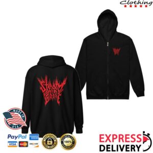Spgiraffestore Merch Store Metal Spg Logo Zip-Up Hoodie