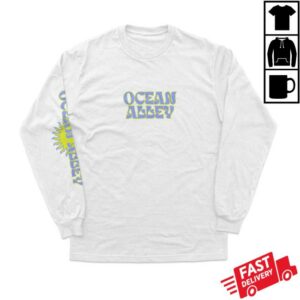 Ocean Alley Merch Store Ocean Alley Retro Sun White Marle Longsleeve Tee