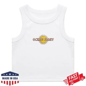 Ocean Alley Merch Store Ocean Alley Retro Sun White Tank