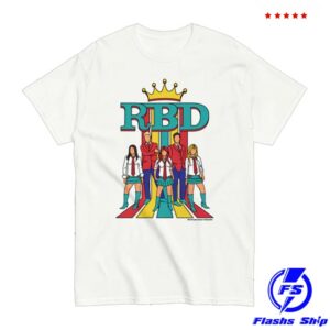 Shop Rebelde Store Merch Rbd Rainbow Silhouette White Tee