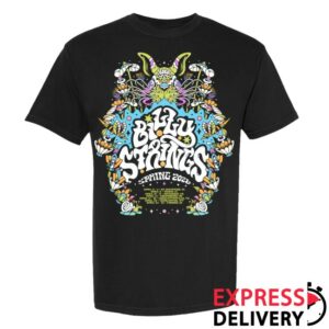 Billy Strings Store Merch Spring 2026 Poster Tee With Dates (Tiffany Chin)