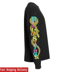 Billy Strings Store Merch Tiger Battle Long Sleeve Tee With Dates (Matt Trievel)