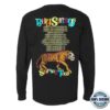 Billy Strings Store Merch Tiger Battle Long Sleeve Tee With Dates (Matt Trievel)