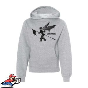 Linkin Park Merch Store Street Soldier Youth Heather Grey Hoodie