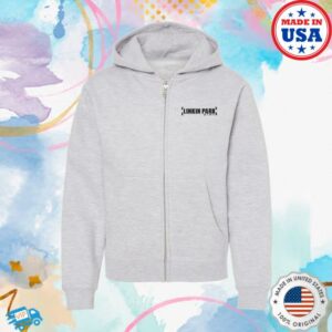 Linkin Park Merch Store Street Soldier Youth Heather Grey Zip Hoodie