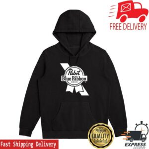 Pabst Blue Ribbon Merch Store Simple Logo Hoodie