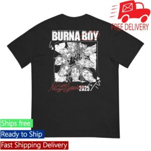 Burna Boy Store Merch Many Faces T-Shirt