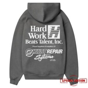 Hwbt Store Merch Repair Systems Oversized Hoodie – Charcoal