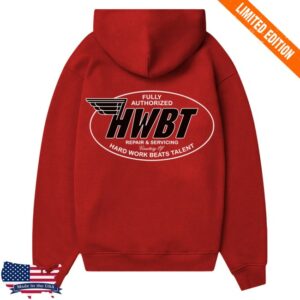 Hwbt Store Merch Fully Authorized Oversized Hoodie – Red