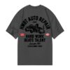 Hwbt Store Merch Auto Repair Oversized T-Shirt - Charcoal