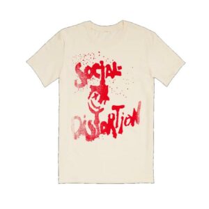 Social Distortion Merch Store Red Spray Paint Tee
