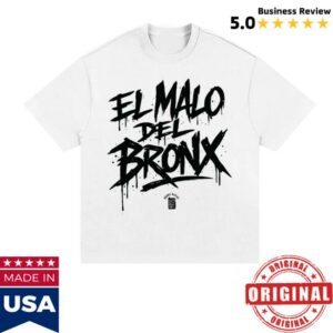 Bronx Native Shop El Malo Del Bronx Essential Heavyweight Cotton T-Shirt
