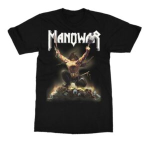 Manowar Merch Store Manowar T-Shirt Triumph Of Steel White Logo