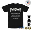 Manowar Merch Store Manowar T-Shirt Triumph Of Steel White Logo