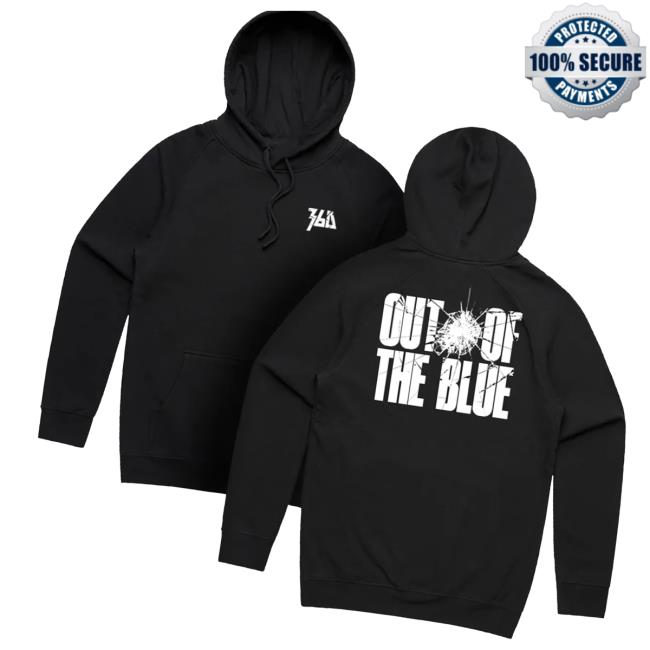 360Music Merch Store 360 'Out Of The Blue' Black Hoodie White 360 3 360Music Merch Store 360 'Out Of The Blue' Black Hoodie White 360