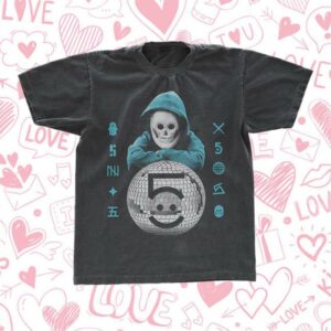 Awolnation Merch Store Phantom 5 Mask 2025 Tour Tee