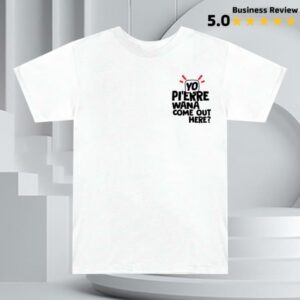 Yo Pierre Merch Store Yo Pi’erre White Celly T-Shirt