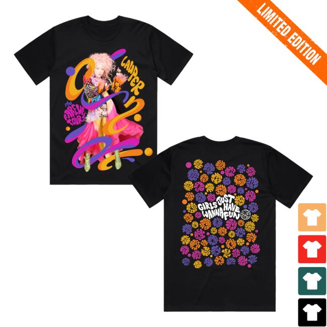 Cyndi Lauper Merch Store 2025 Swirl Tour Tee 5 Cyndi Lauper Merch Store 2025 Swirl Tour Tee