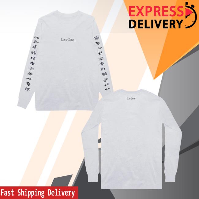 Sam Smith Merch Store Flowers Longsleeve T-Shirt 5 Sam Smith Merch Store Flowers Longsleeve T-Shirt