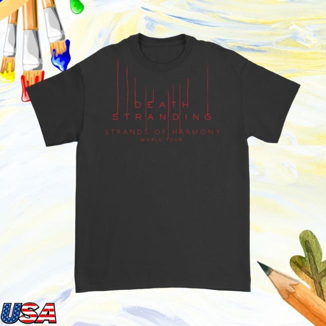 Death Stranding Concert Merch Store Red Strands World Tour T-Shirt 3 Death Stranding Concert Merch Store Red Strands World Tour T-Shirt