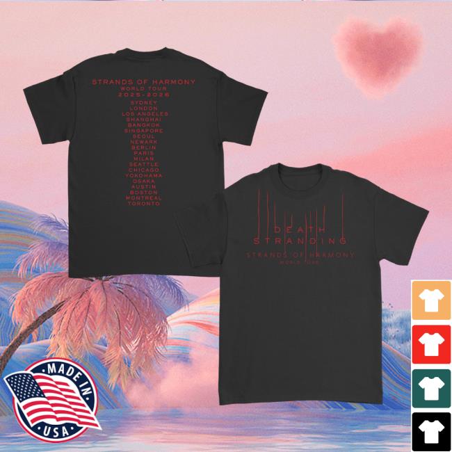 Death Stranding Concert Merch Store Red Strands World Tour T-Shirt 5 Death Stranding Concert Merch Store Red Strands World Tour T-Shirt