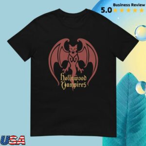 Hollywood Vampires Merch Store Shop Bat Logo T-Shirt