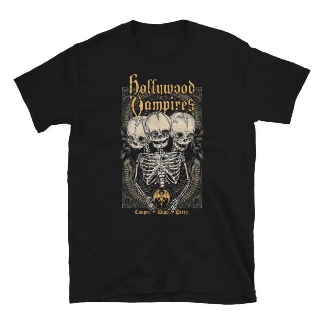 Hollywood Vampires Merch Store Shop Conjoined Skeleton Tee 2 Hollywood Vampires Merch Store Shop Conjoined Skeleton Tee