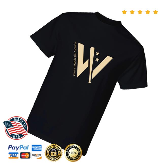Women's Pro Baseball League Merch Store Giant W Logo Tee Black 3 Women's Pro Baseball League Merch Store Giant W Logo Tee Black