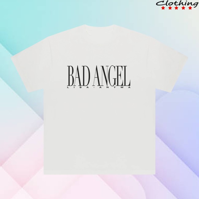 Anyma Store Merch Anyma X Lisa Bad Angel Portrait Tee (White) 3 Anyma Store Merch Anyma X Lisa Bad Angel Portrait Tee (White)