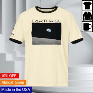 Artemis Merch Store Earthrise Ringer Tee