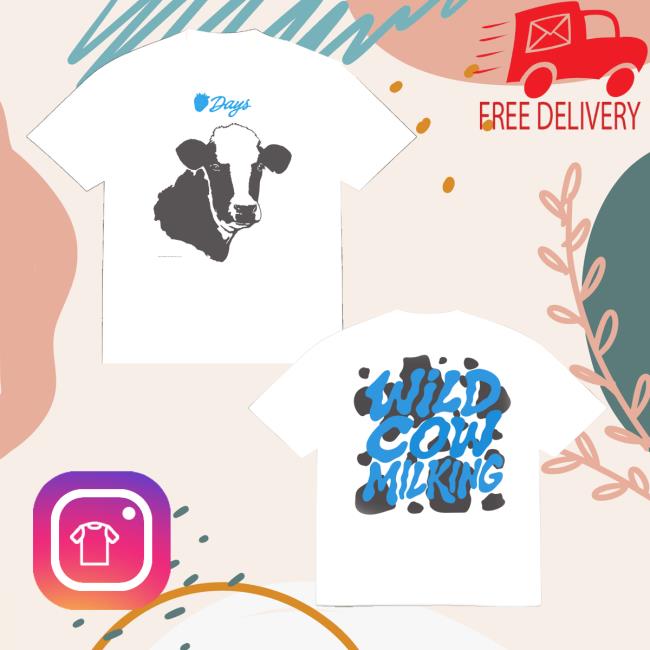 Strawberry Tee Merch Store Wild Cow Milking Tee 5 Strawberry Tee Merch Store Wild Cow Milking Tee