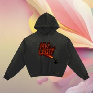 Mn Legit Store Merch Legit Flame Hoodie