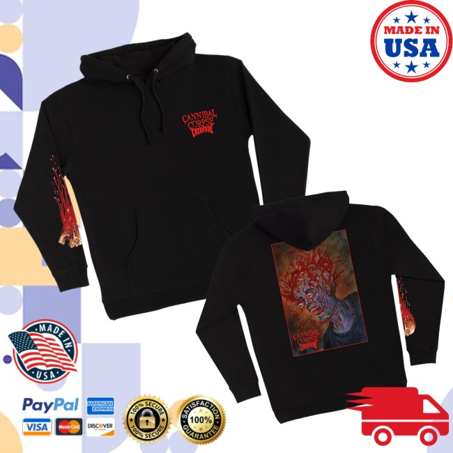 Cannibal Corpse Store Merch Cannibal Corpse X Creature Blood Trail Pullover Hoodie (Black) 3 Cannibal Corpse Store Merch Cannibal Corpse X Creature Blood Trail Pullover Hoodie (Black)