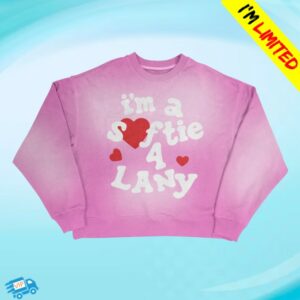 Lany Store Merch I’m A Softie 4 Lany Crewneck (Pink)