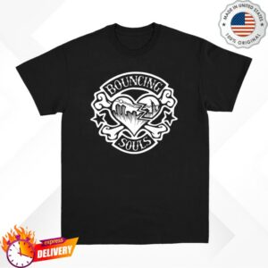 The Bouncing Souls Store Merch Rocker Heart Black Tee