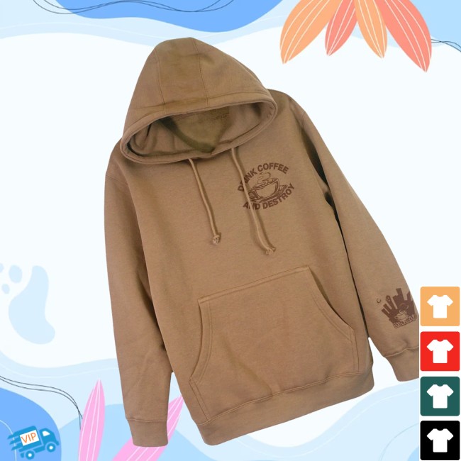 The Bouncing Souls Store Merch Drink Coffee And Destroy Toasted Coconut Hoodie 5 The Bouncing Souls Store Merch Drink Coffee And Destroy Toasted Coconut Hoodie