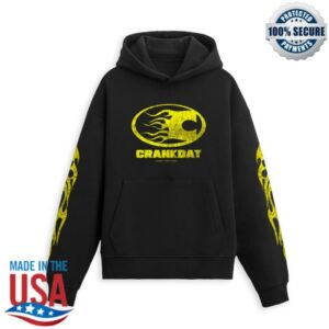 Crankdat Merch Store Crankdat Flames Premium Heavyweight Hoodie