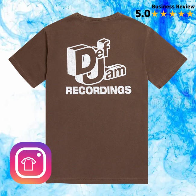 Def Jam Shop Store Merch Def Jam 3D Brown T-Shirt 3 Def Jam Shop Store Merch Def Jam 3D Brown T-Shirt