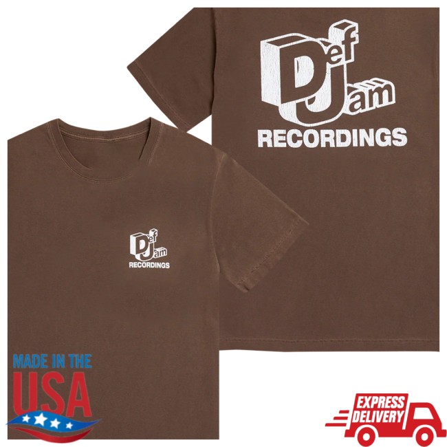 Def Jam Shop Store Merch Def Jam 3D Brown T-Shirt 4 Def Jam Shop Store Merch Def Jam 3D Brown T-Shirt