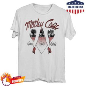Motley Crue Store Merch 45Th Anniversary Girls, Girls, Girls Tee